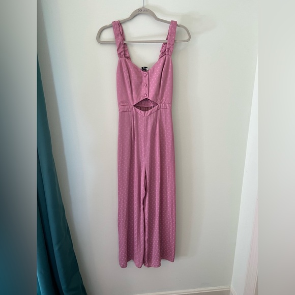 Show Me Your Mumu Brighton Jumpsuit in Primrose Silky Dots - Picture 2 of 3